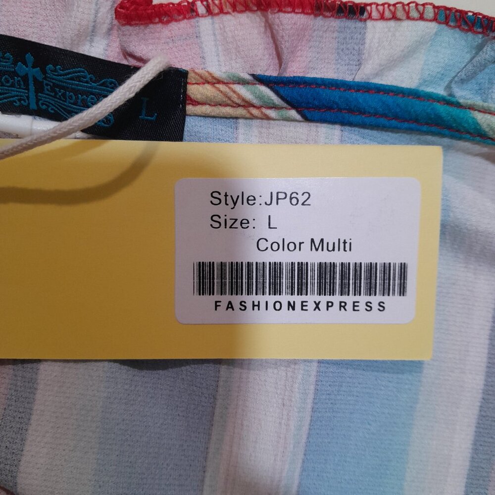 NWT FASHION EXPRESS Women's Jumpsuit Cavenders Western Wear Size L - Picture 6 of 10